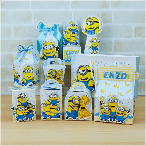 Arquivo de Corte Kit Festa Minions Vintage 1