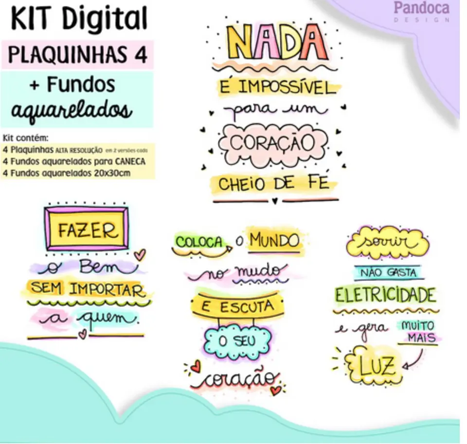 Kit Digital Plaquinhas 44 1