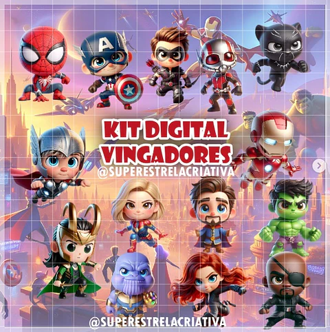 Kit Digital Vingadores 73