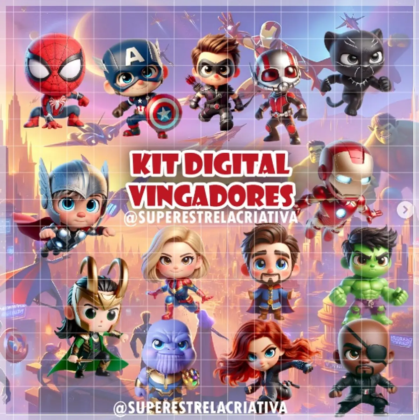 Kit Digital Vingadores 73 1