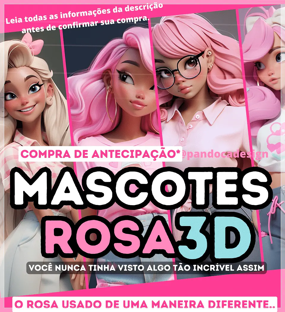 Kit Digital Mascotes 3d 24 1