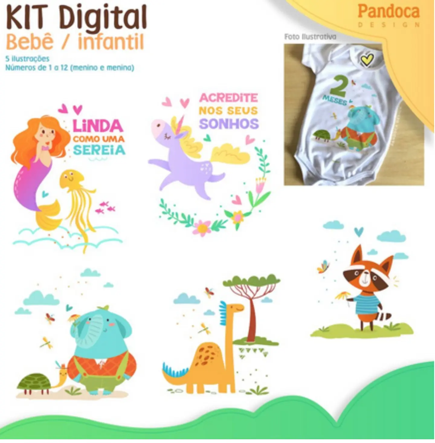 Kit Digital Bebe Infantil 9 1