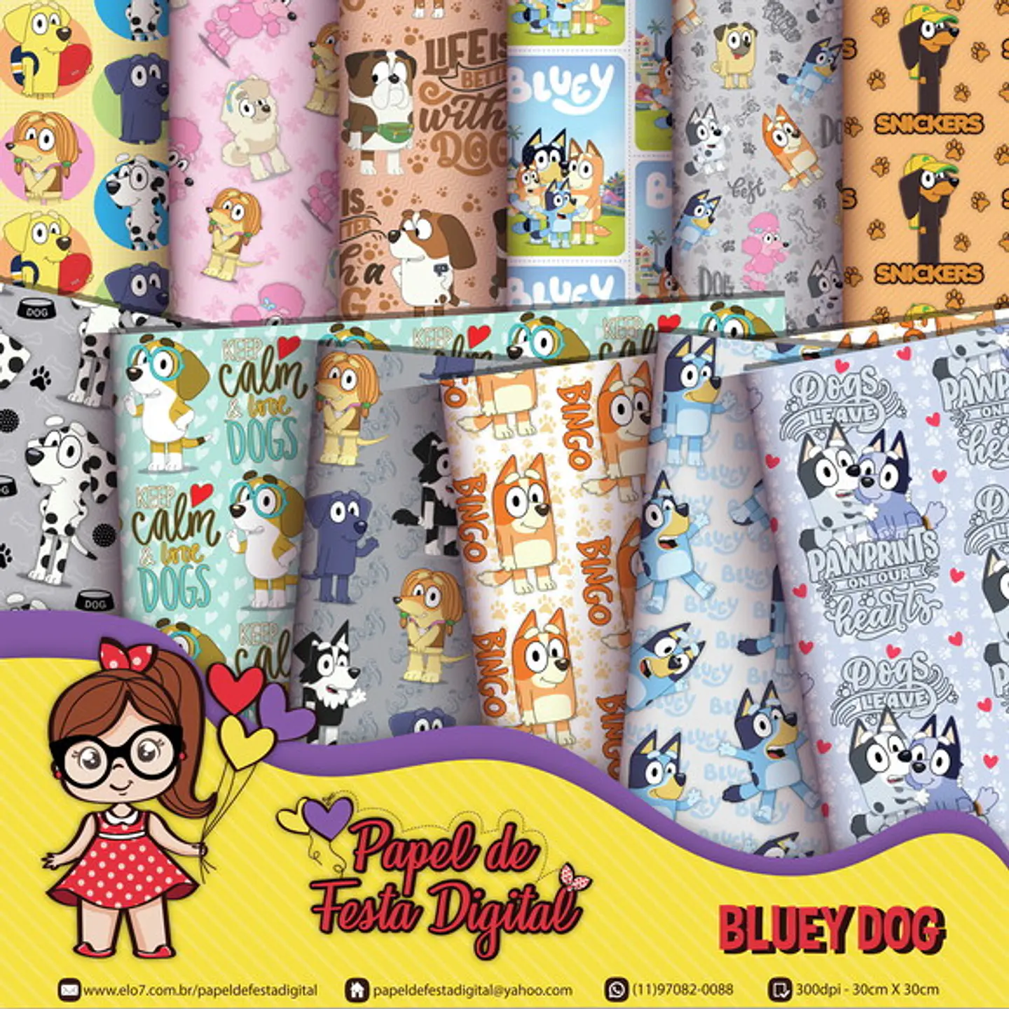 Kit Digital Bluey Dog 6 1