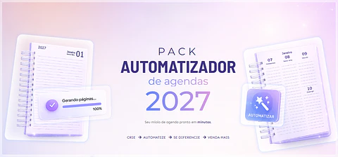 Encadernação - Pack Automatizador de Agendas 2027 - Versão PRO