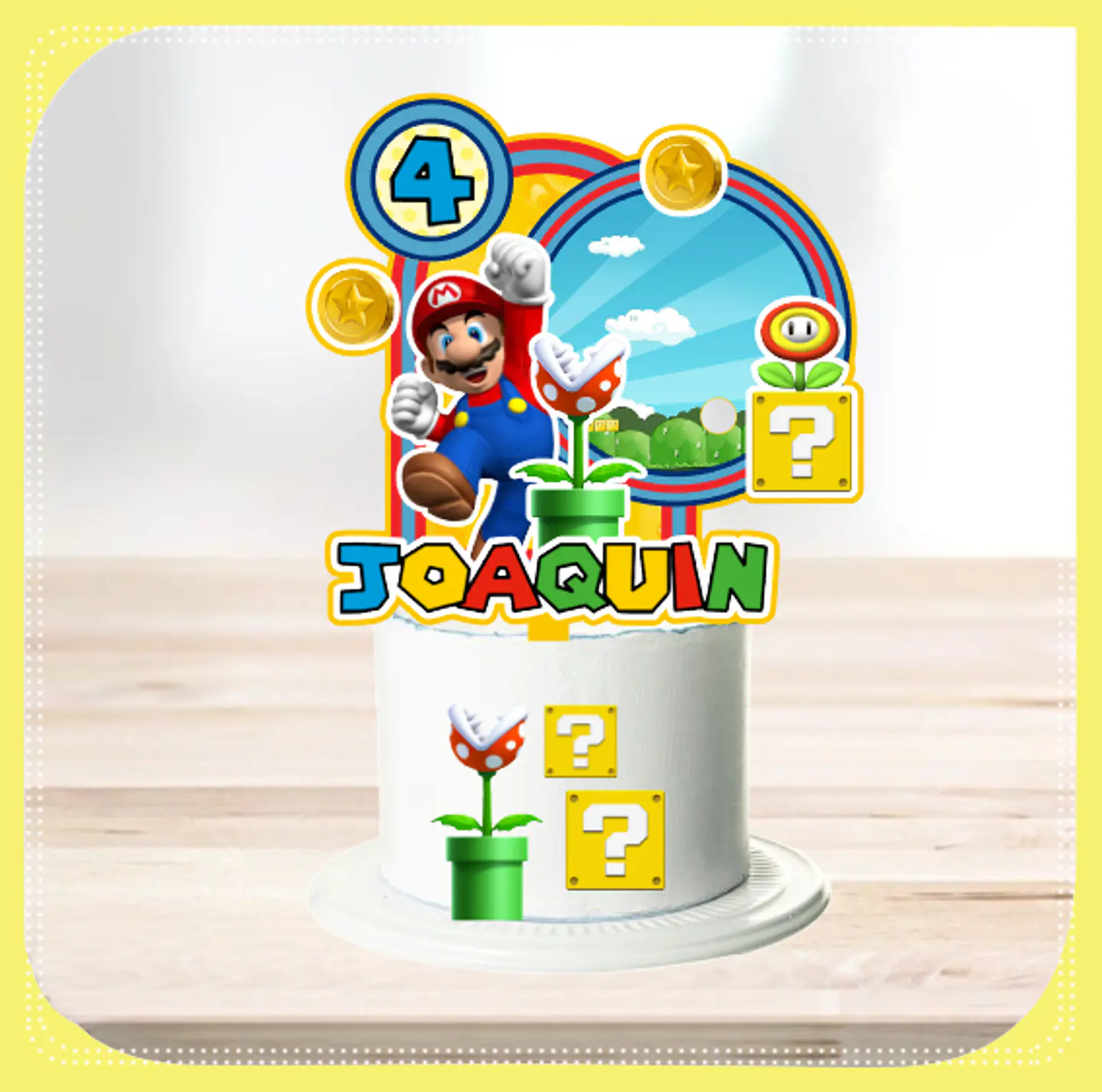 Arquivo de Corte Topo de Bolo Super Mario 60 1