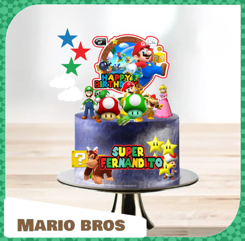 Arquivo de Corte Topo de Bolo Super Mario 58 1