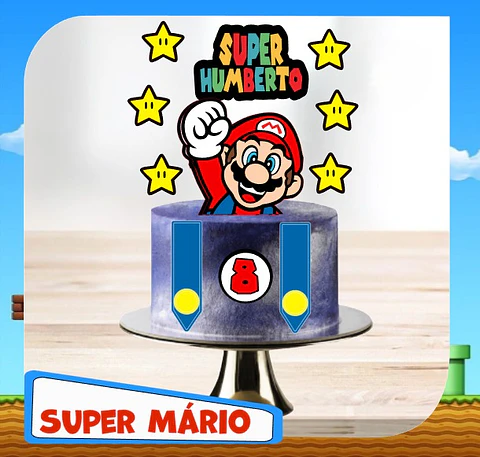 Arquivo de Corte Topo de Bolo Super Mario 54