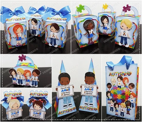 Arquivo de Corte Kit Festa Autismo 1