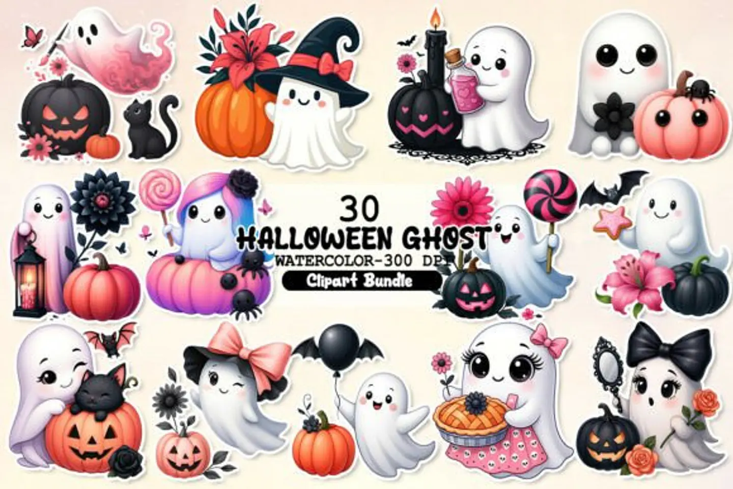 Kit Digital Kawaii Goth Halloween 2 1