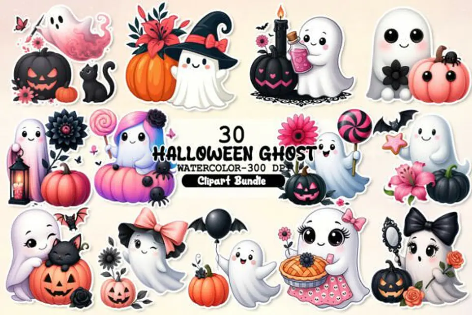Kit Digital Kawaii Goth Halloween 2 1