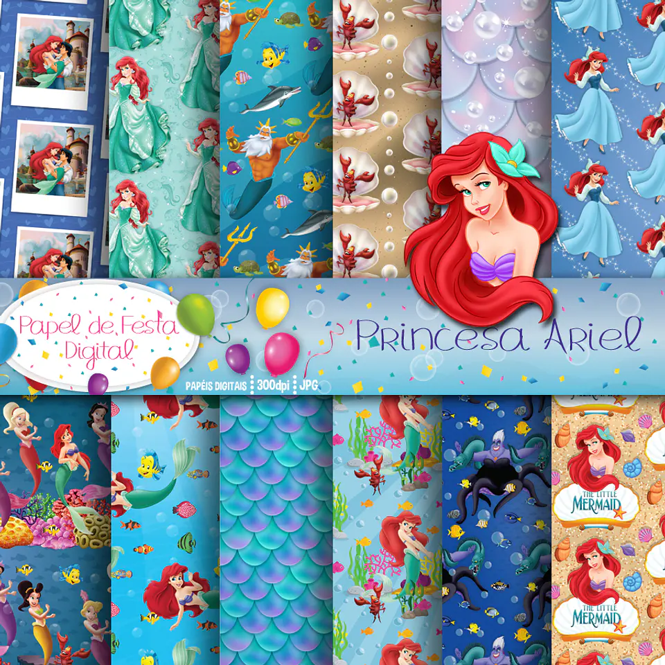 Kit Digital Digital Princesa Ariel 28 1