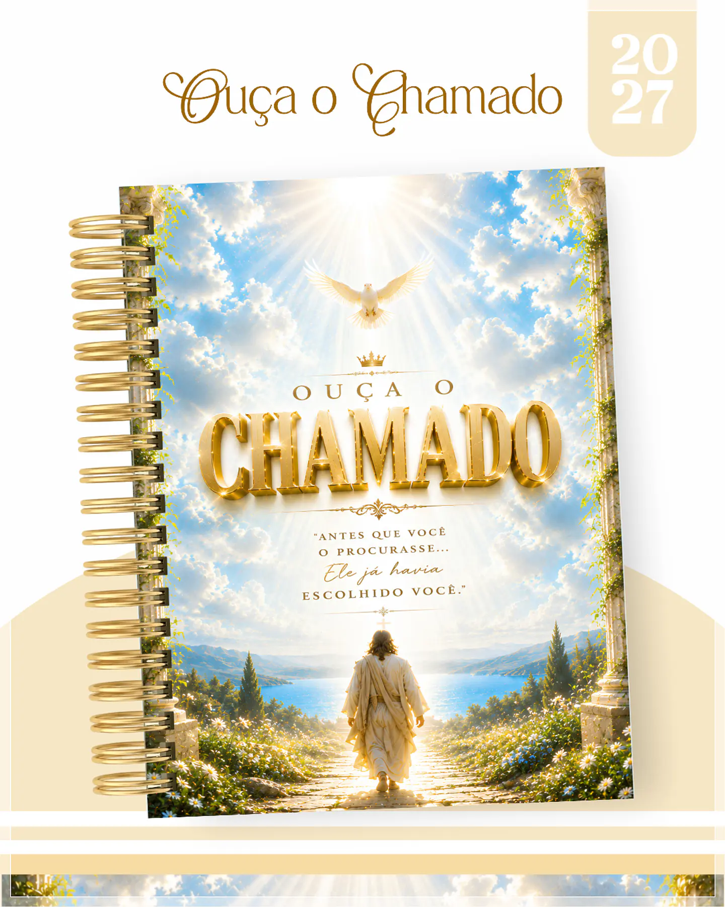 Encadernação - Agenda , Bloquinho , Calendário e Planner Ouça o Chamado 1
