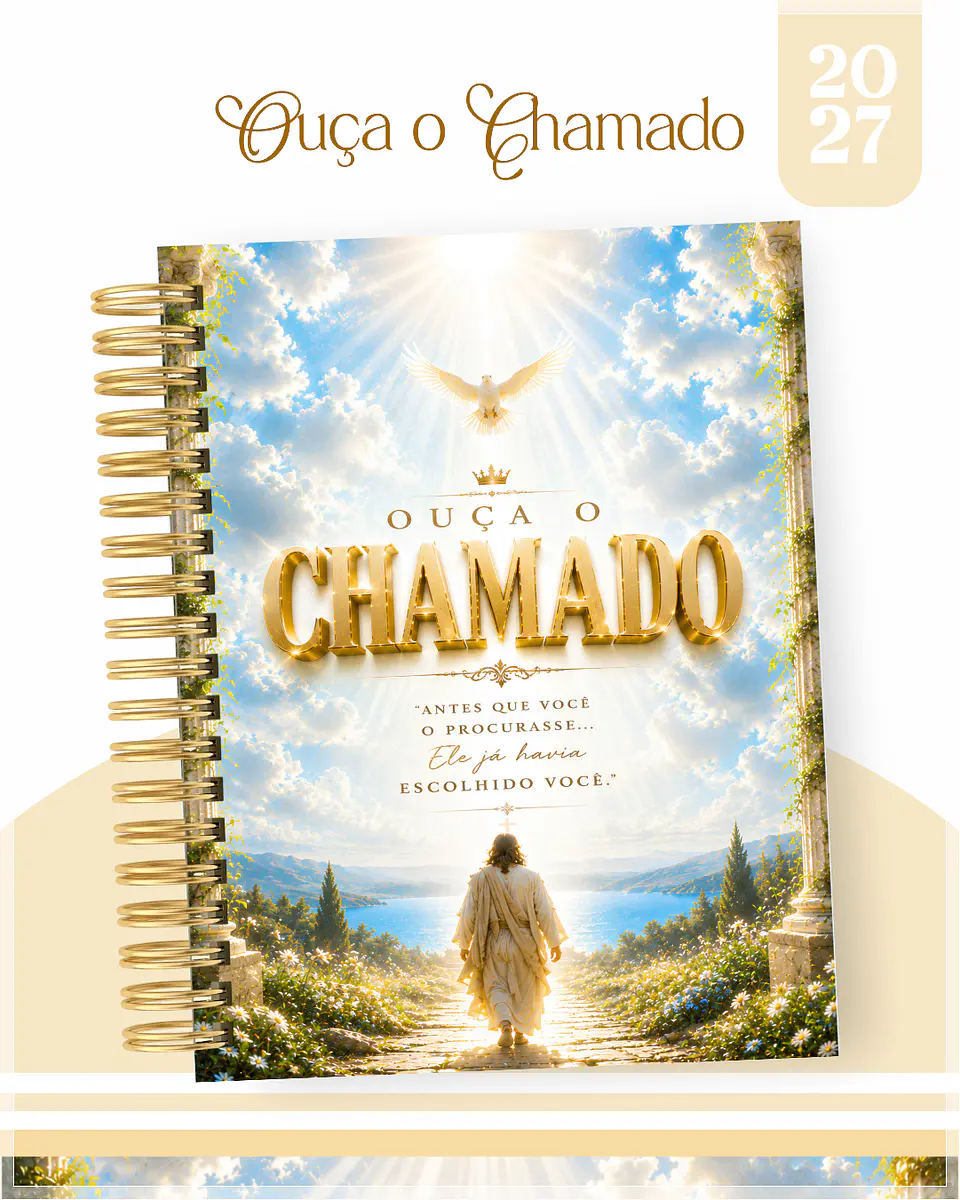 Encadernação - Agenda , Bloquinho , Calendário e Planner Ouça o Chamado 1