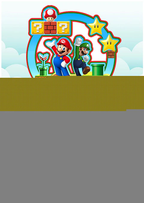 Arquivo de Corte Topo de Bolo Super Mario 28