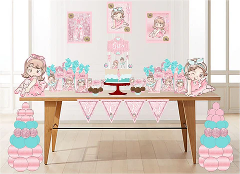 Arquivo de Corte Kit Festa Só um Bolinho Bailarina 5