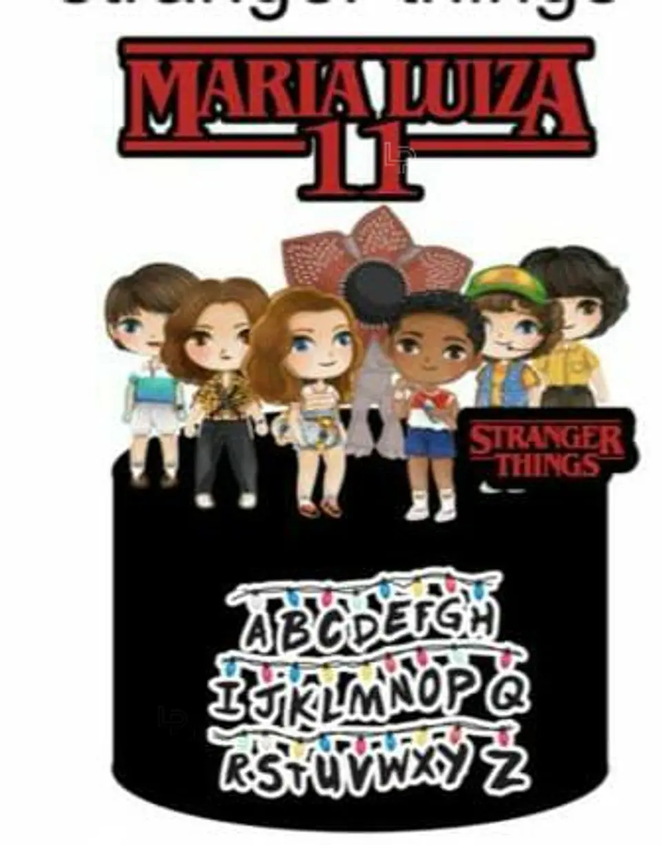 Arquivo de Corte Topo de Bolo Stranger Things 1 1