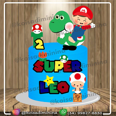 Arquivo de Corte Topo de Bolo Super Mario 20
