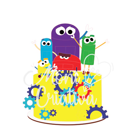 Arquivo de Corte Topo de Bolo Storybots 1