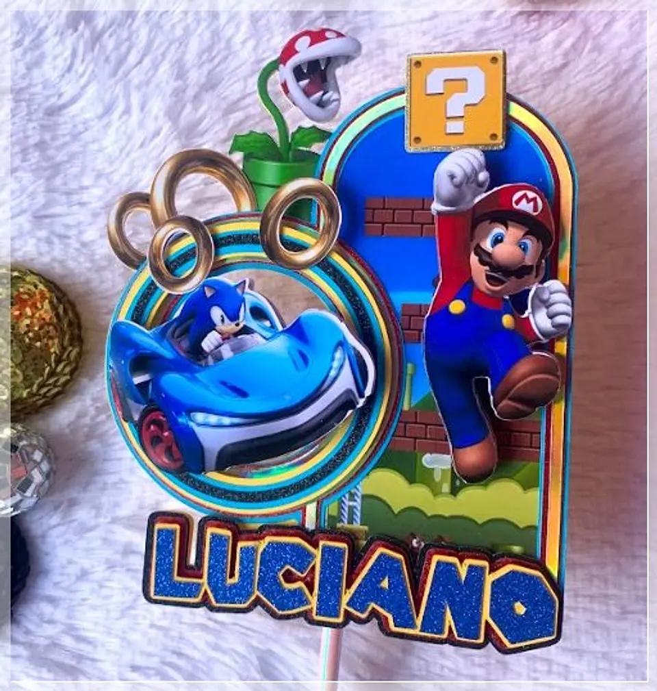 Arquivo de Corte Topo de Bolo Super Mario 18 1