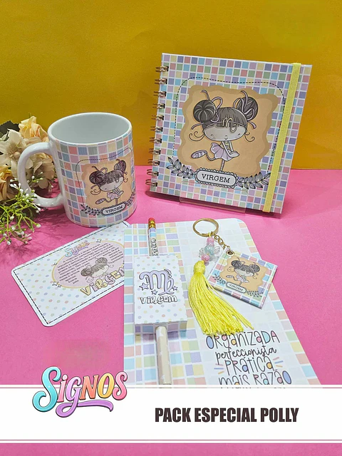 Encadernação - Signos Cute Pack Especial Polly