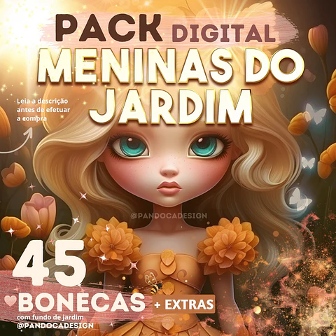 Kit Digital Pack Meninas do Jardim 36