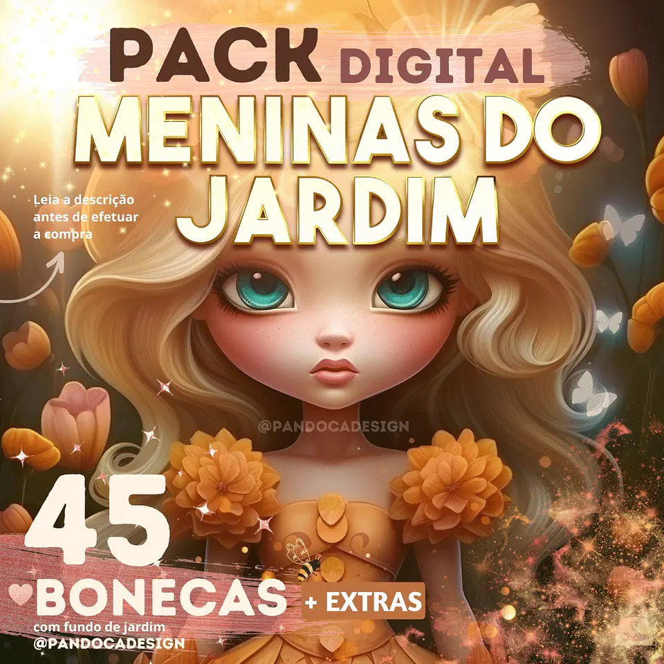 Kit Digital Pack Meninas do Jardim 36 1