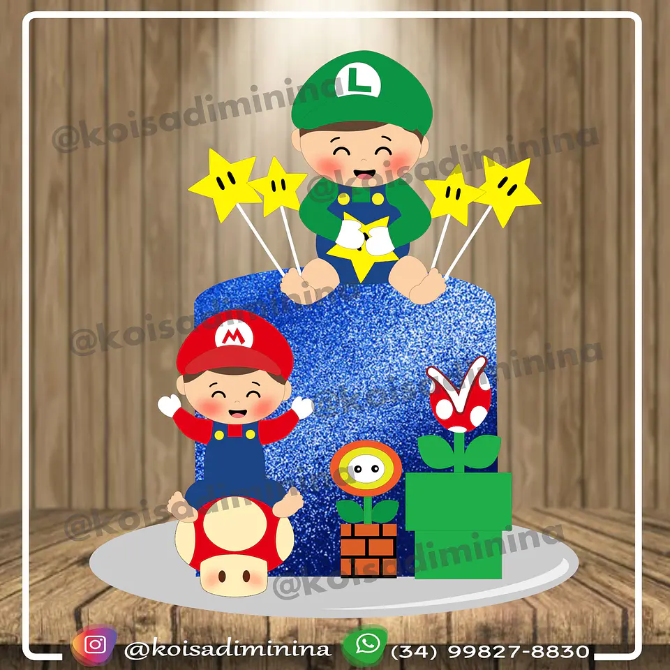 Arquivo de Corte Topo de Bolo Super Mario 22 1