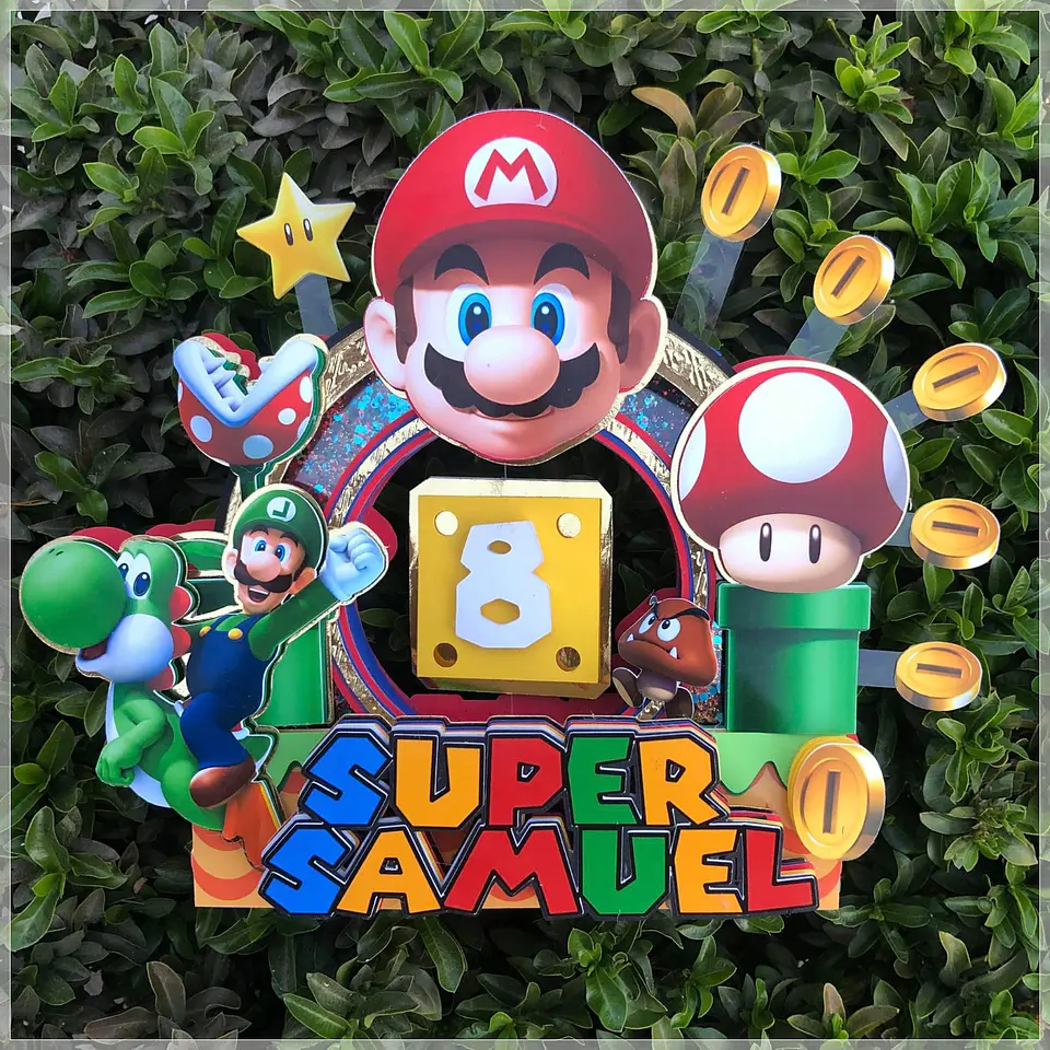 Arquivo de Corte Topo de Bolo Super Mario 17 1