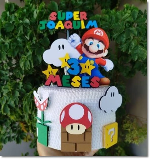 Arquivo de Corte Topo de Bolo Super Mario 51