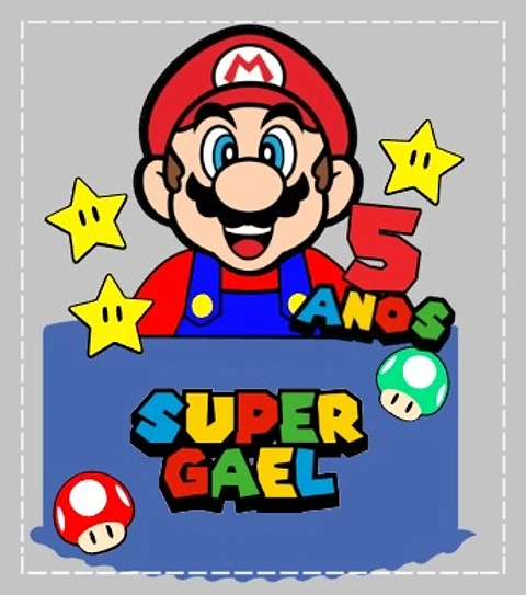 Arquivo de Corte Topo de Bolo Super Mario 41
