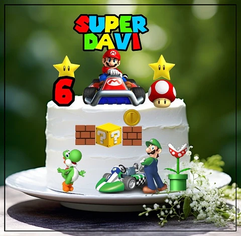 Arquivo de Corte Topo de Bolo Super Mario 10