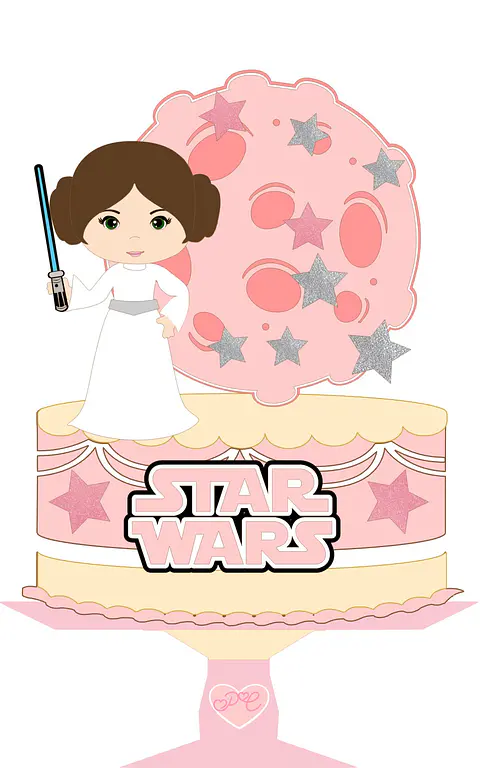 Arquivo de Corte Topo de Bolo Star Wars 11