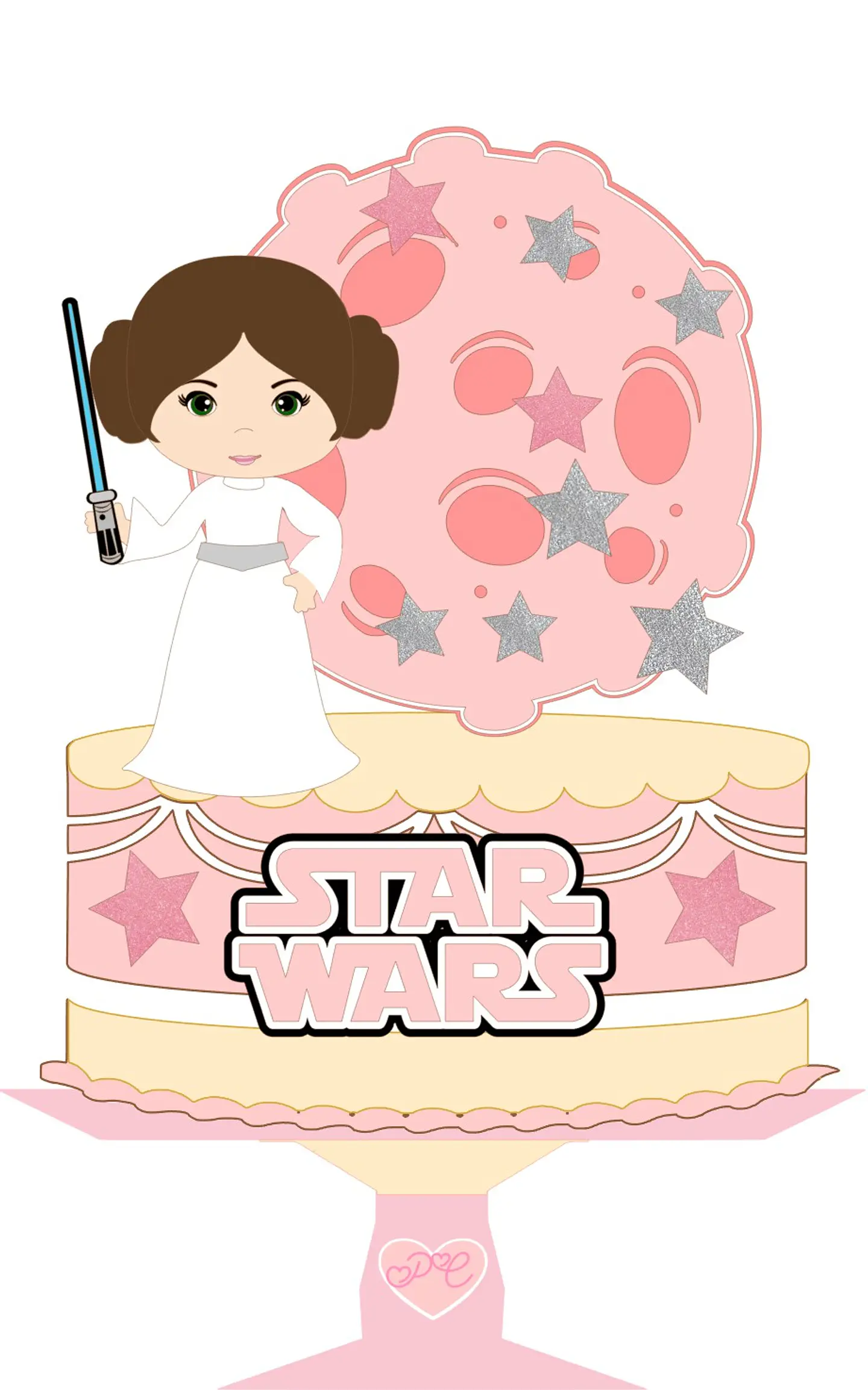 Arquivo de Corte Topo de Bolo Star Wars 11 1
