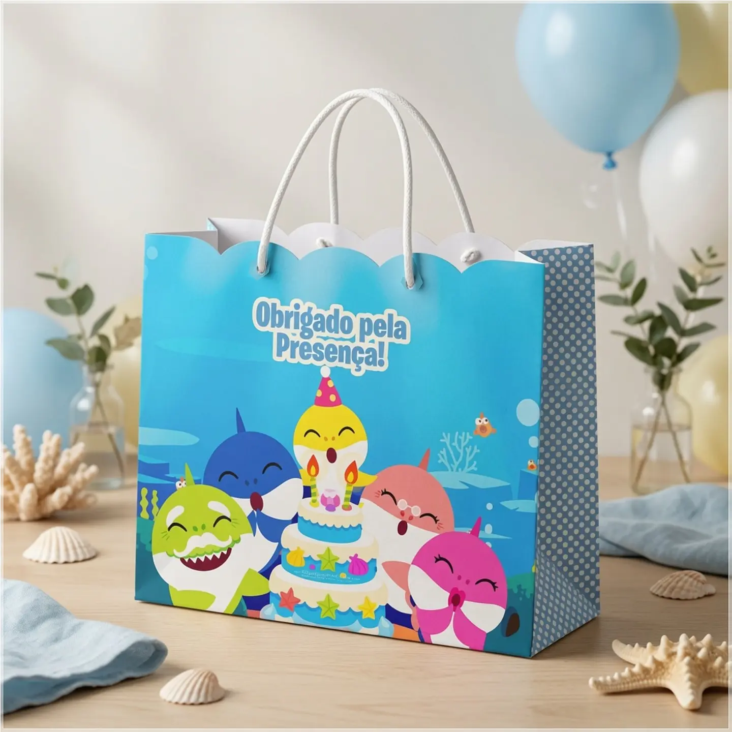 Arquivo de Corte Sacolinha Baby Shark 20 1