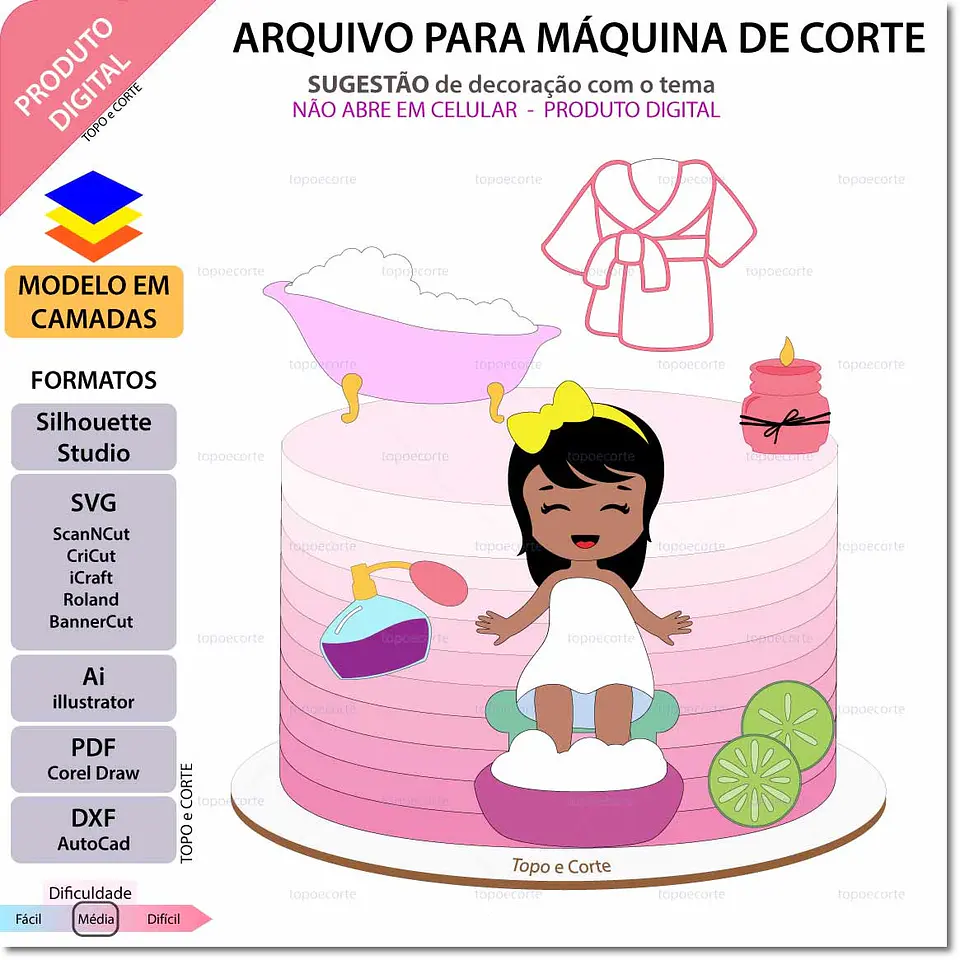 Arquivo de Corte Topo de Bolo Spa 11 1