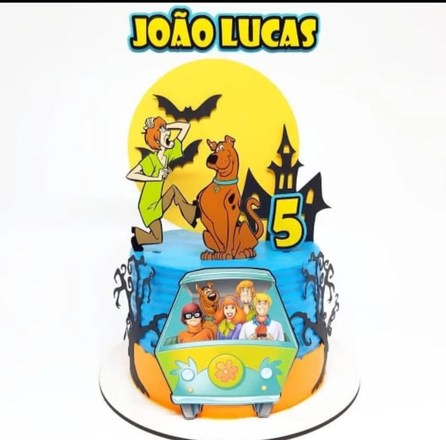 Arquivo de Corte Topo de Bolo Scooby-Doo 5 1
