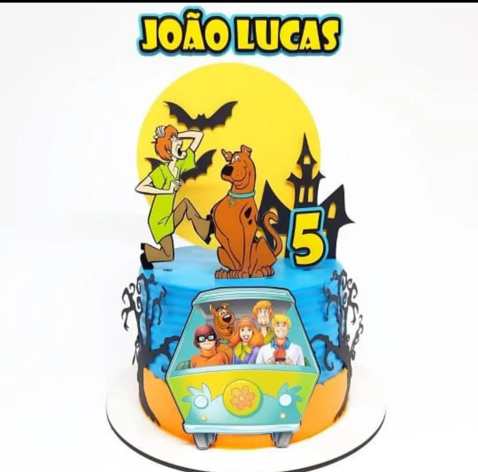 Arquivo de Corte Topo de Bolo Scooby-Doo 5 1