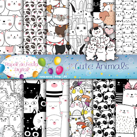 Kit Digital Cute Animals 10