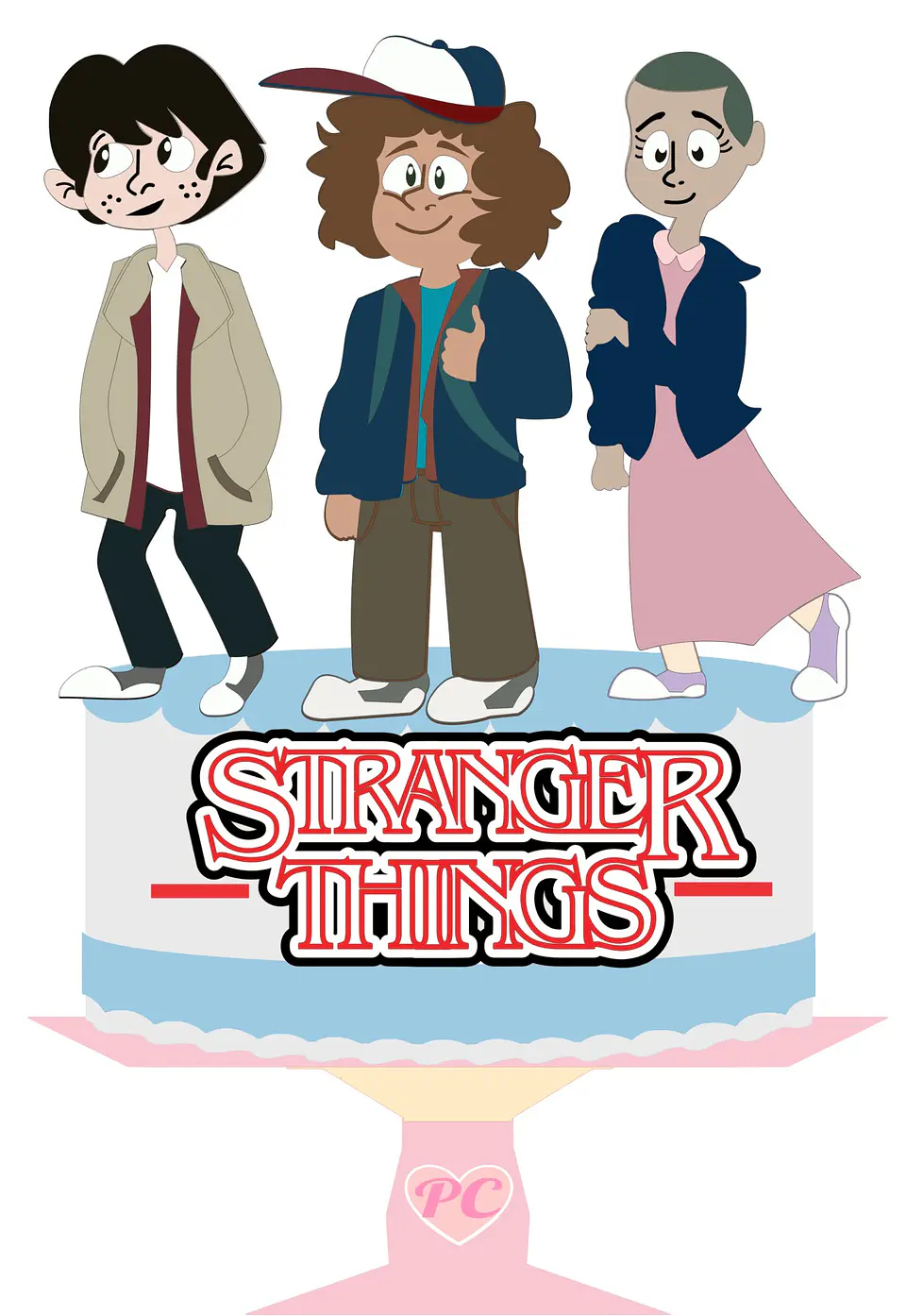 Arquivo de Corte Topo de Bolo Stranger Things 4 1