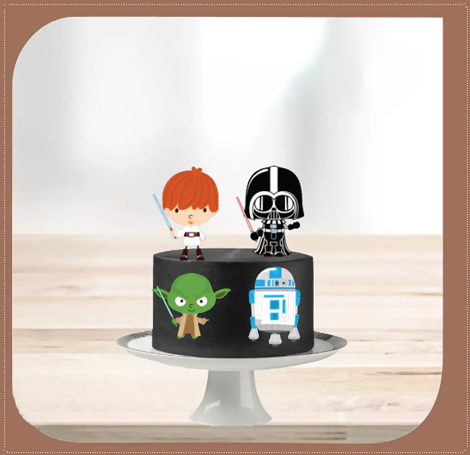 Arquivo de Corte Topo de Bolo Star Wars 20 1