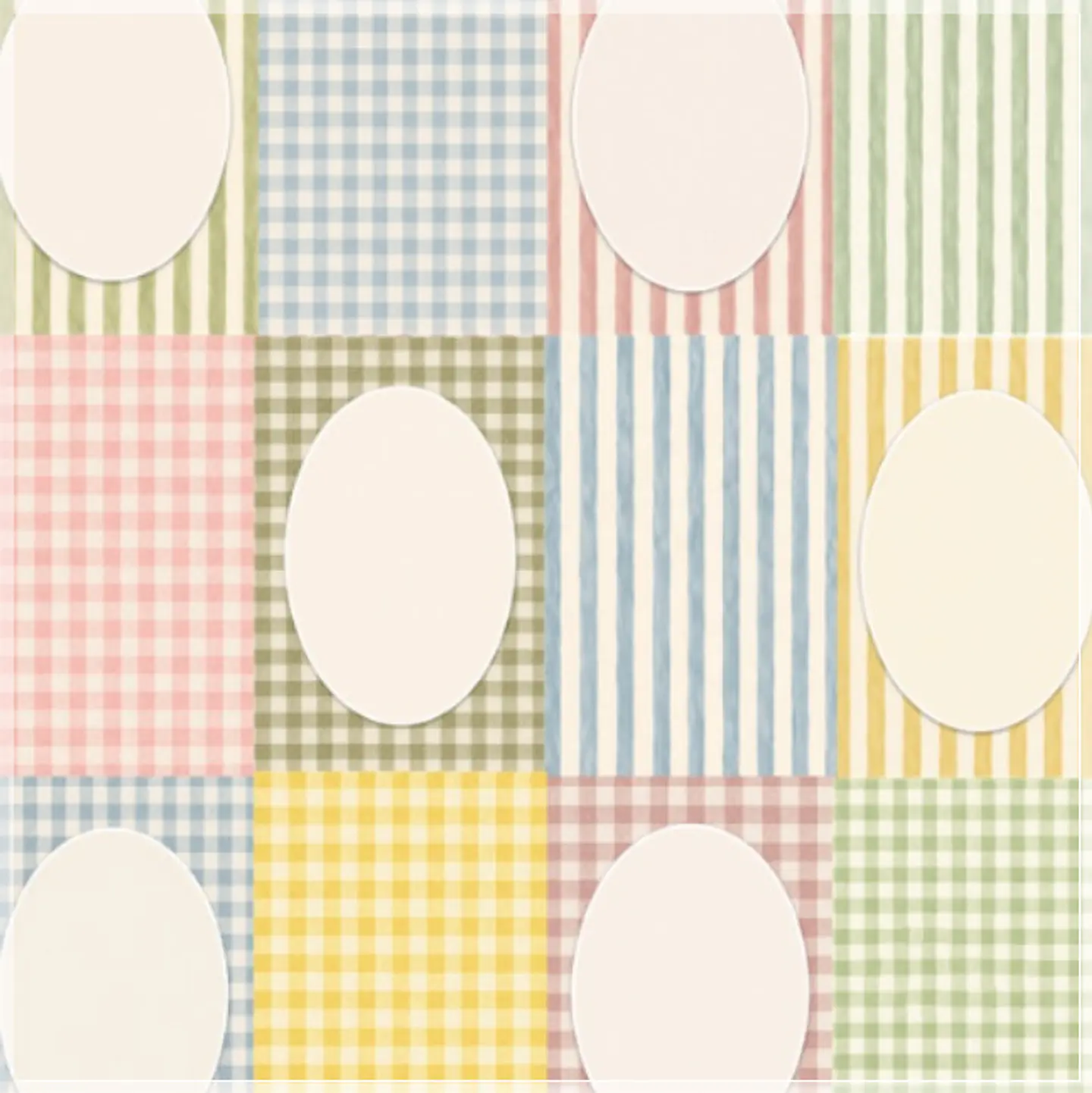 Kit Digital Fundos Aquarela Listrado e Xadrez para Cards 48 1