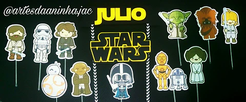 Arquivo de Corte Topo de Bolo Star Wars 10