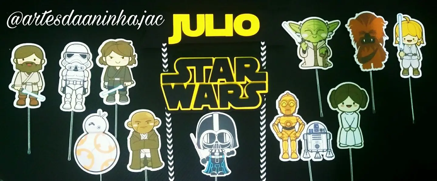 Arquivo de Corte Topo de Bolo Star Wars 10 1