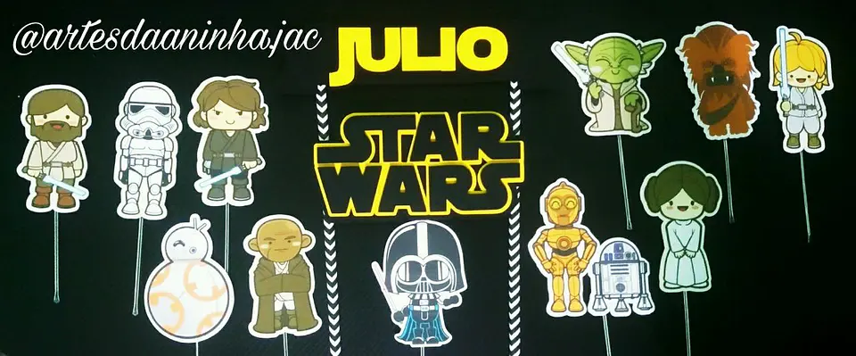 Arquivo de Corte Topo de Bolo Star Wars 10 1