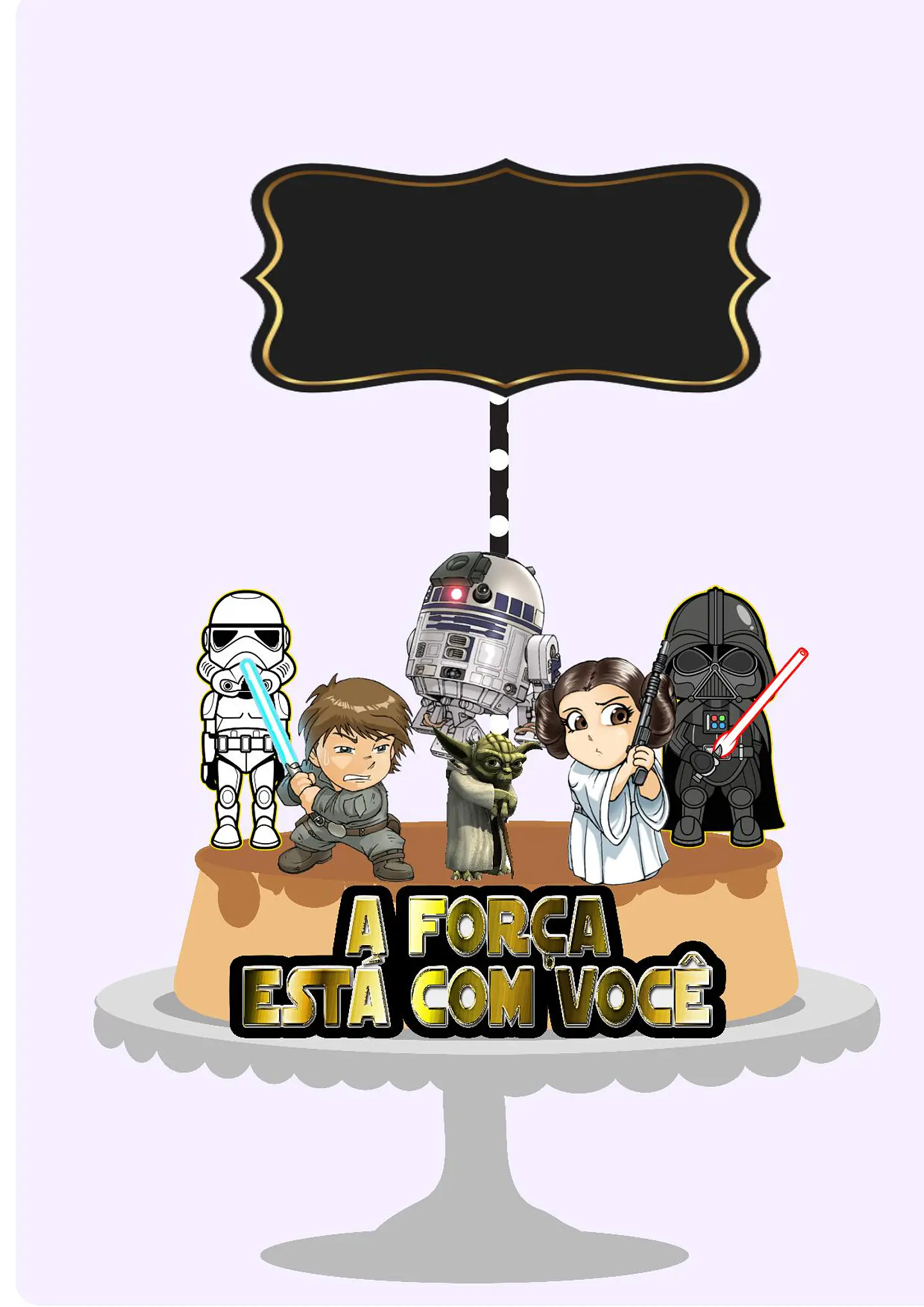 Arquivo de Corte Topo de Bolo Star Wars 9 1