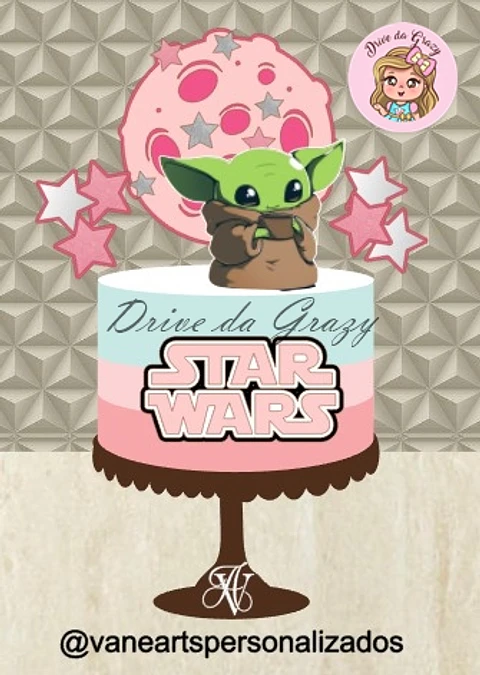Arquivo de Corte Topo de Bolo Star Wars 8