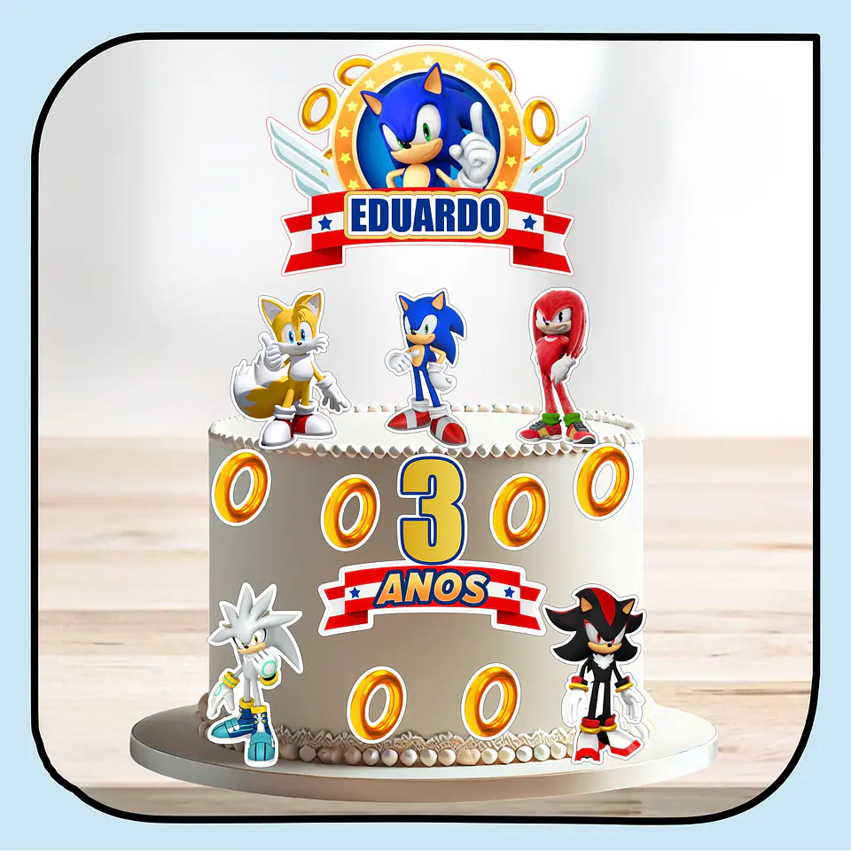 Arquivo de Corte Topo de Bolo Sonic 58 1