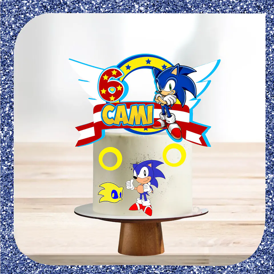 Arquivo de Corte Topo de Bolo Sonic 54 1