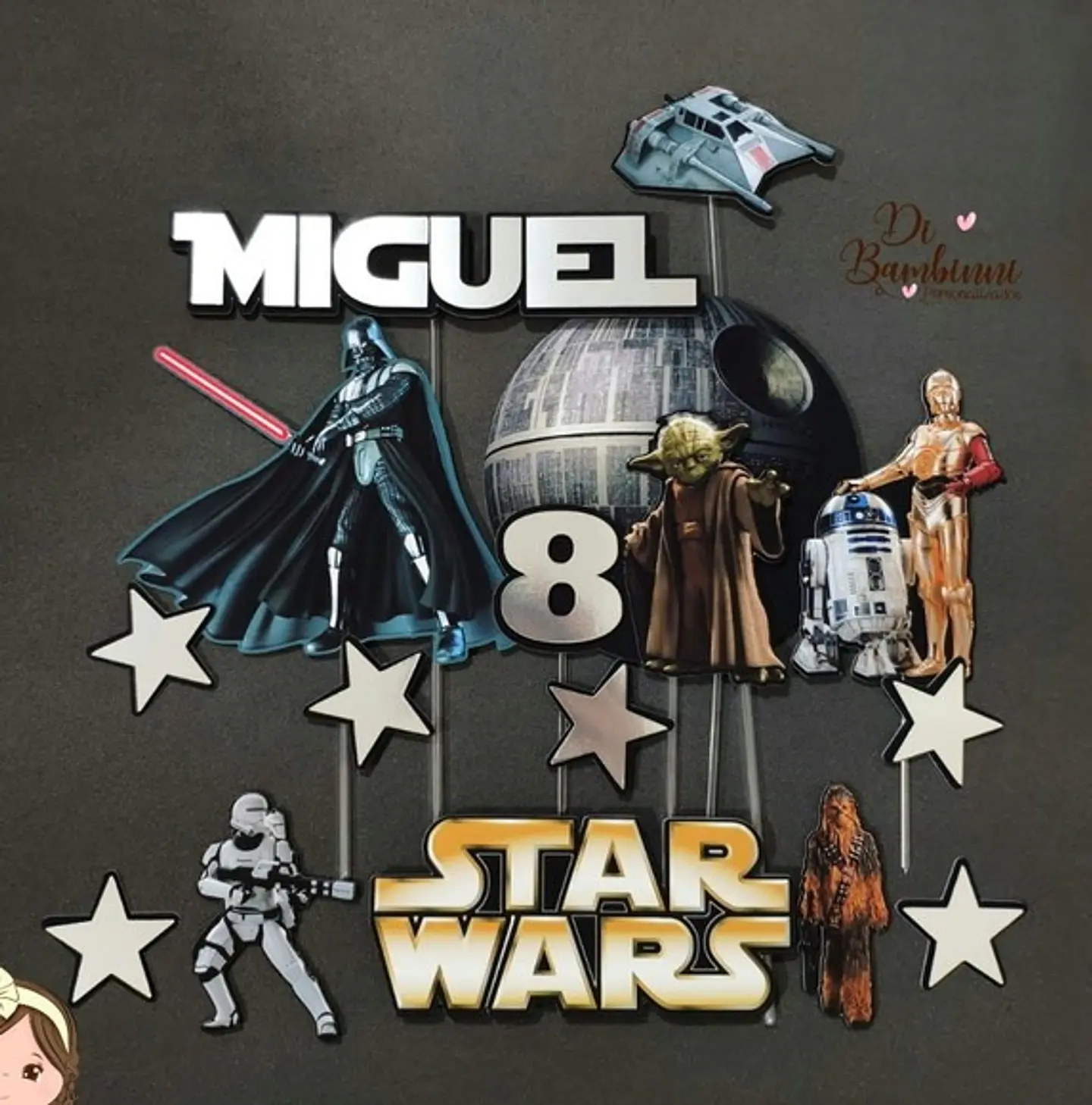 Arquivo de Corte Topo de Bolo Star Wars 1 1