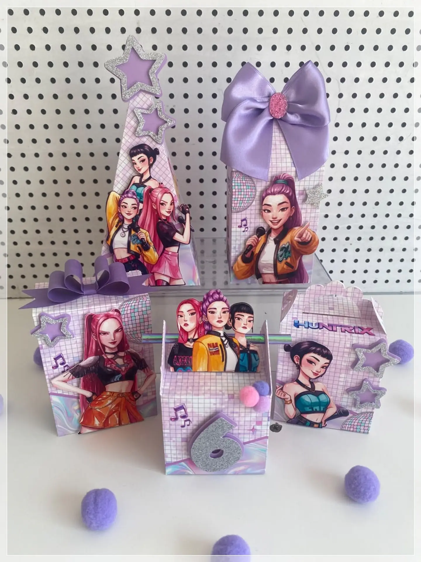 Arquivo de Corte Kit Festa K-Pop Demon Hunters Guerreiras do K-Pop Huntrix 1 1